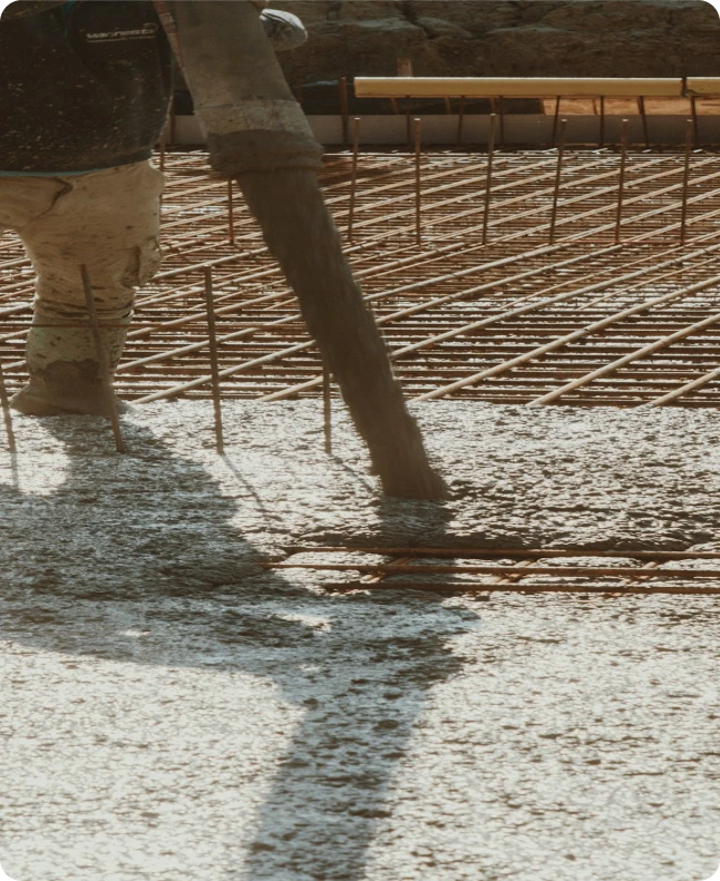 Concrete lifting contractor at work