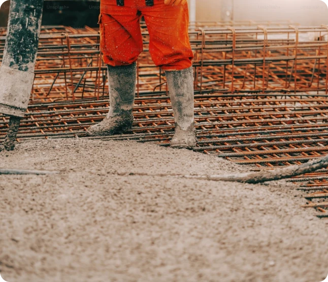 Concrete lifting contractor at work