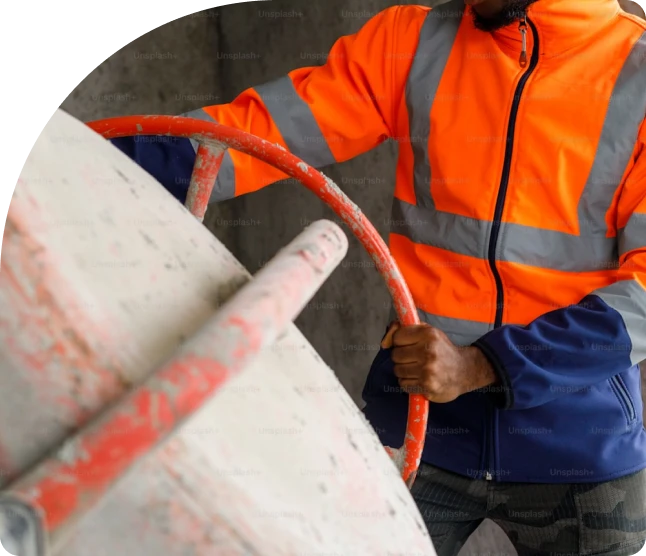 Concrete lifting contractor at work
