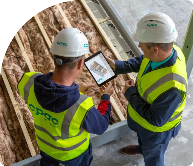 Garage insulation contractor at work